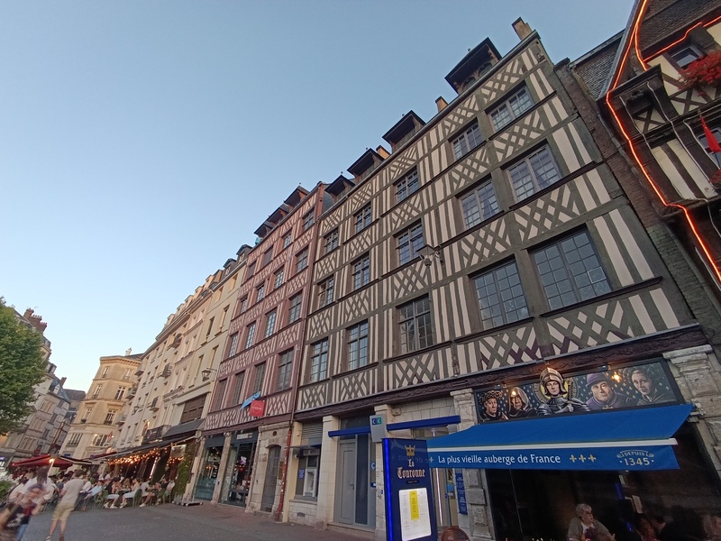 Crédit photo : cerema Immeubles pans de bois, Rouen